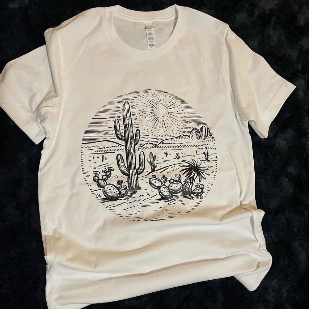 White desert t-shirt